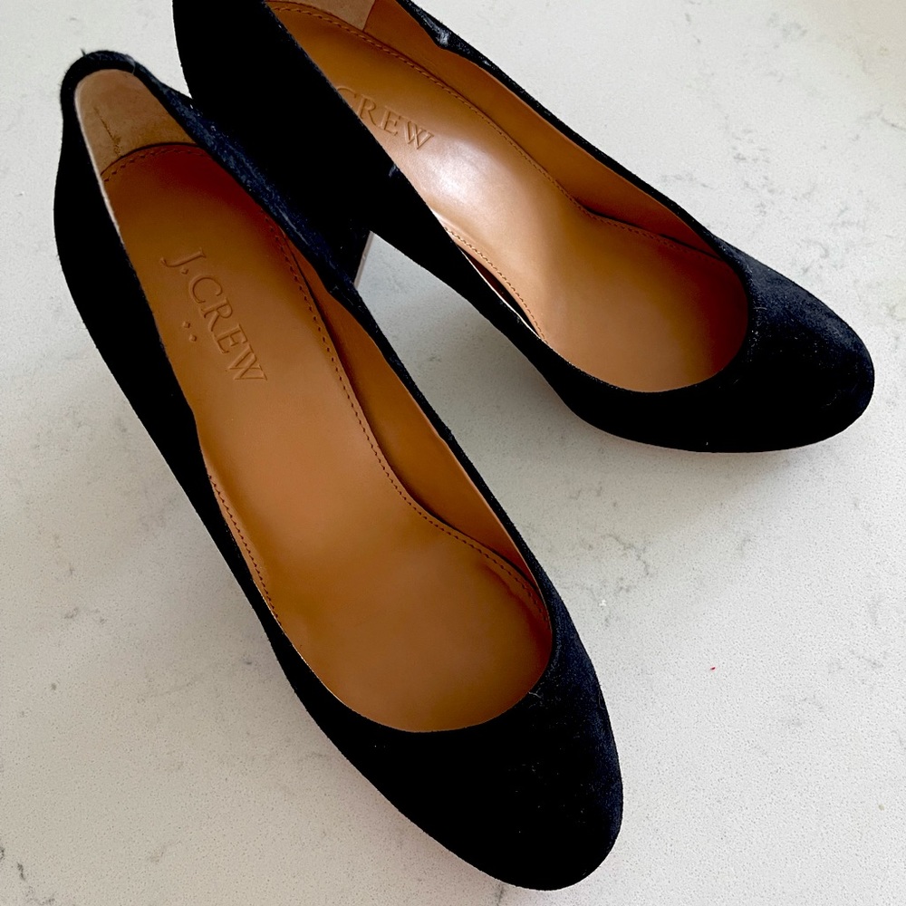 J. Crew suede high heels